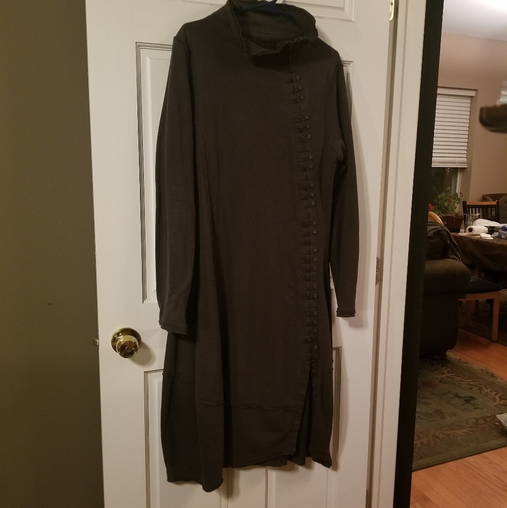 Asymmetrical A-Line Hook & Eye Dress
